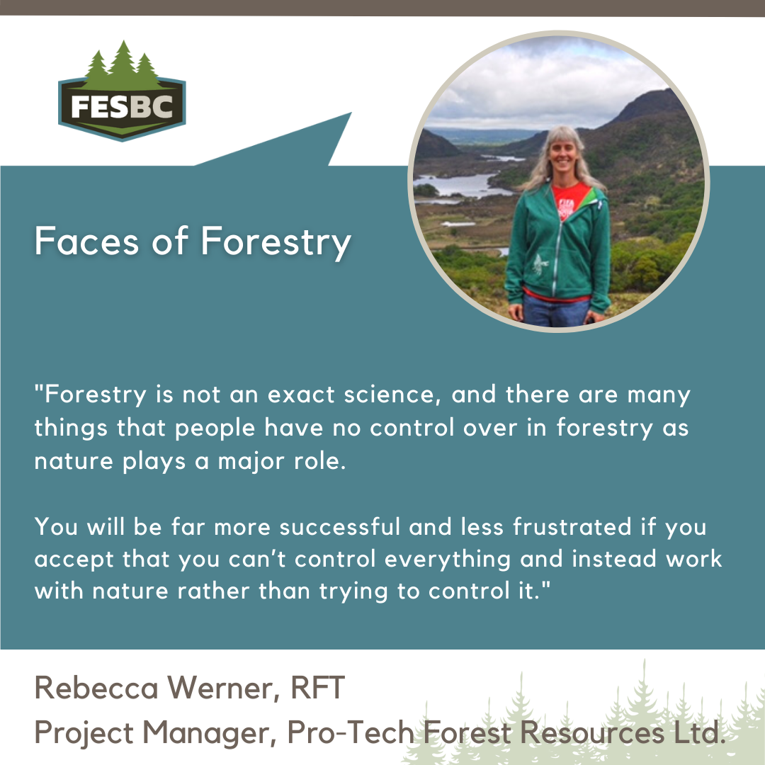 Rebecca Werner; FESBC's Faces of Forestry Feature